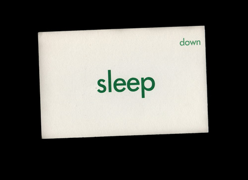 sleep down
